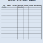 How To Write Product Assessment Report Template