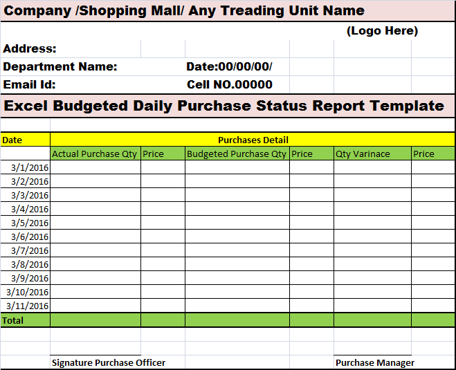 Free Report Templates – Page 8 – Free Report Formats PDF