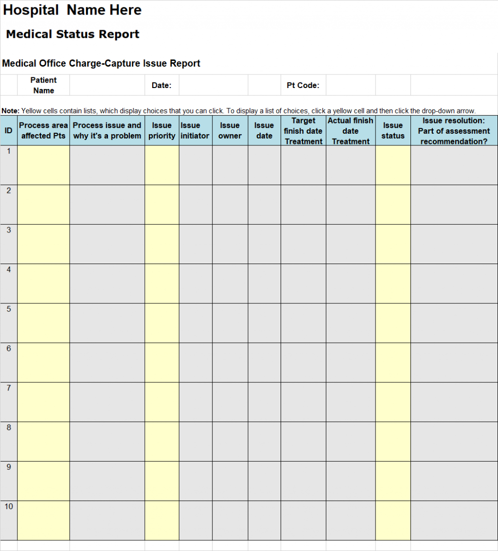 Weekly Status Report Template - Free Report Templates