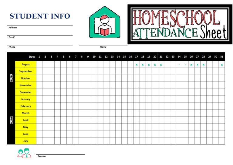 Daily Attendance Report Template - Free Report Templates