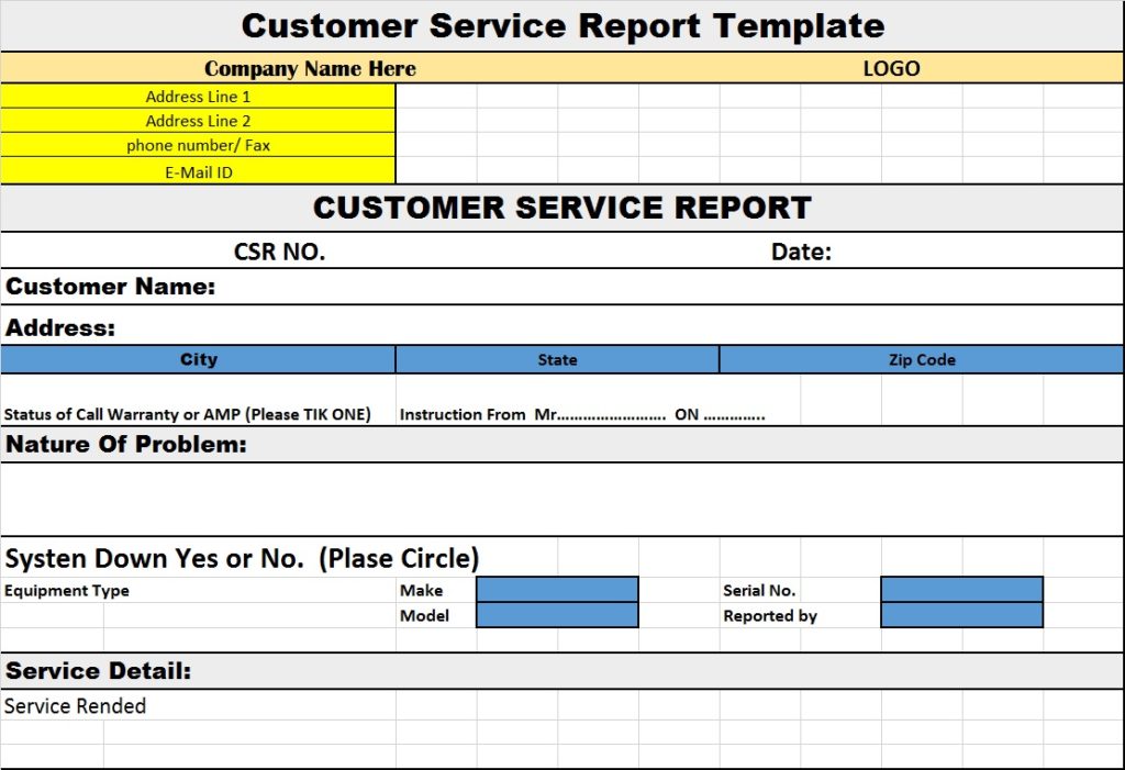 customer-service-report-template-free-report-templates