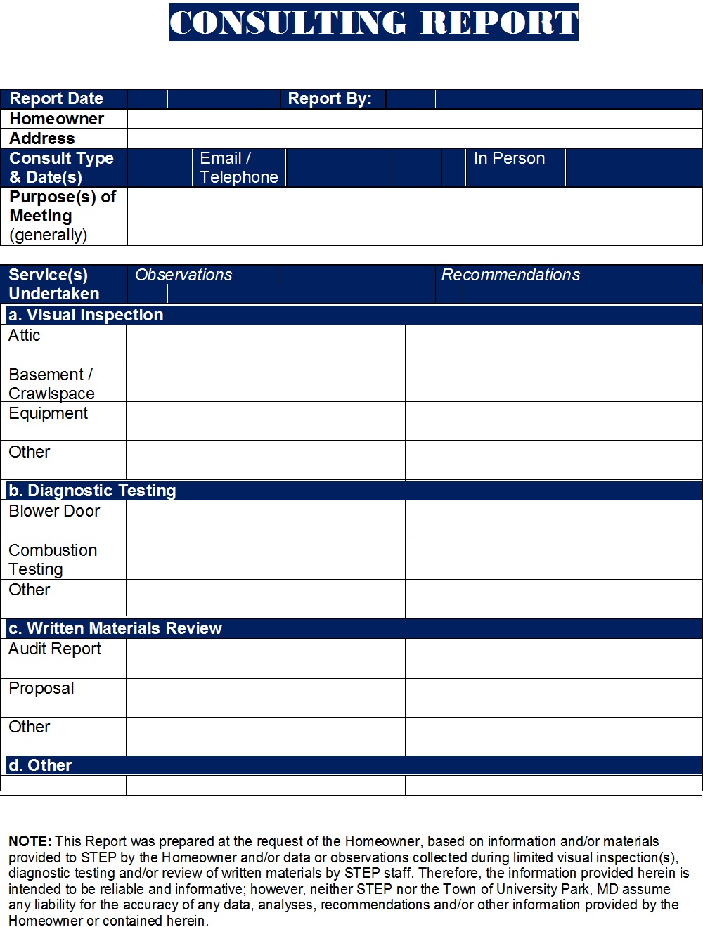 Consulting Report Templates - Free Report Templates
