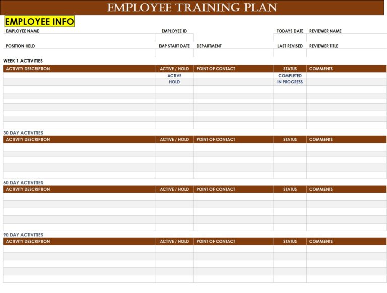 Best Training Program Templates - Free Report Templates