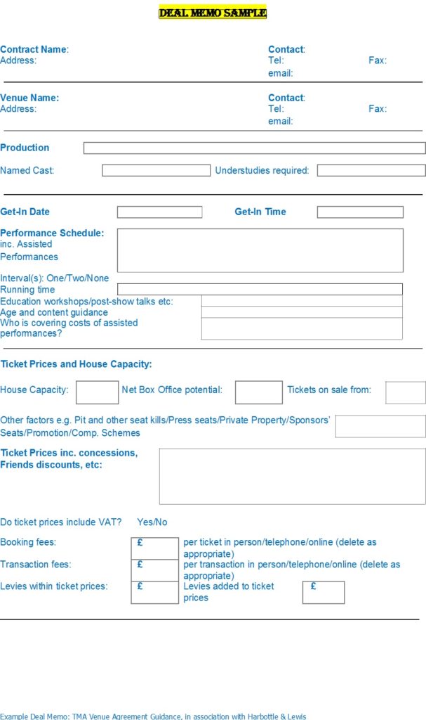 Staff Deal Memo Templates - Free Report Templates